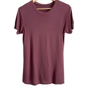 Talentless Mauve Crew Neck Short Sleeve Tee Shirt Womens Small NWOT